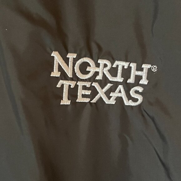 CHAMPION North Texas Windbreaker Jacket Mens Small Gray Zip Up Mesh Lined Logo - Picture 3 of 7